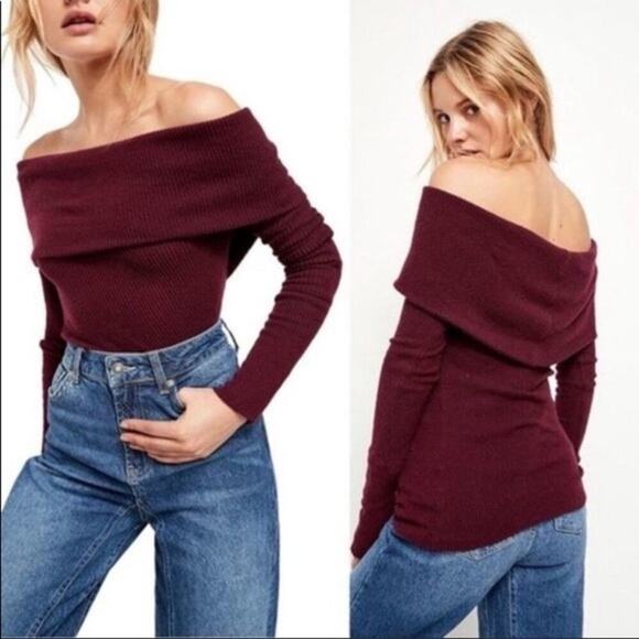 Free people We the Free snow bunny sweater women's small - Picture 1 of 4